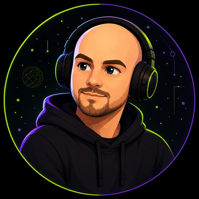Illustrated portrait of Andrei Pabiarzhyn